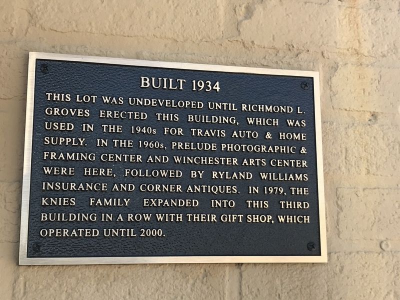 Built 1934 Marker image. Click for full size.