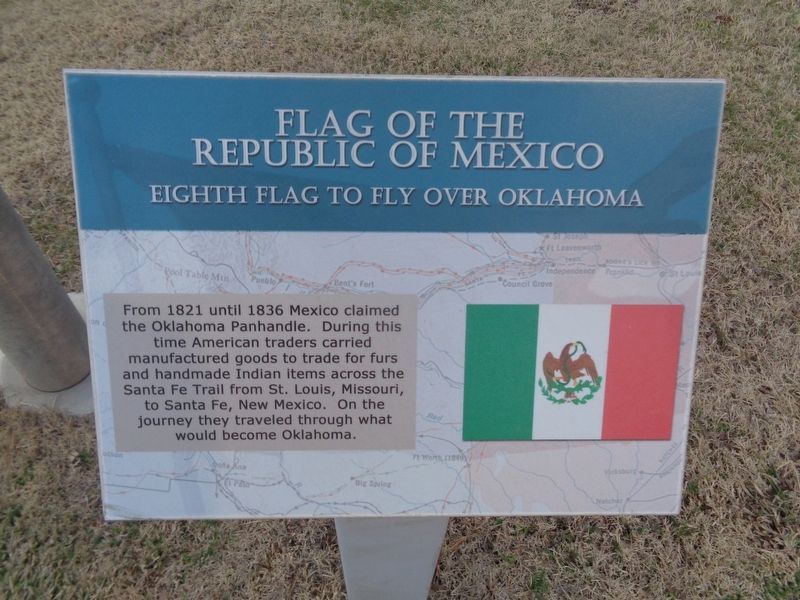 Flag of the Republic of Mexico Marker image. Click for full size.