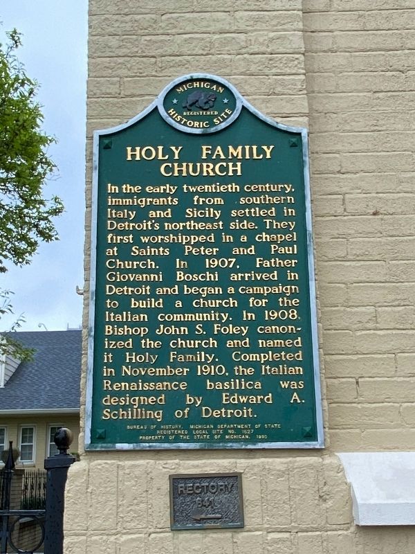 Holy Family Church Marker image. Click for full size.