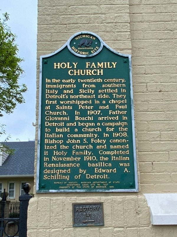 Holy Family Church Marker. Click for full size. Holy Family Church Marker image. Click for full size.