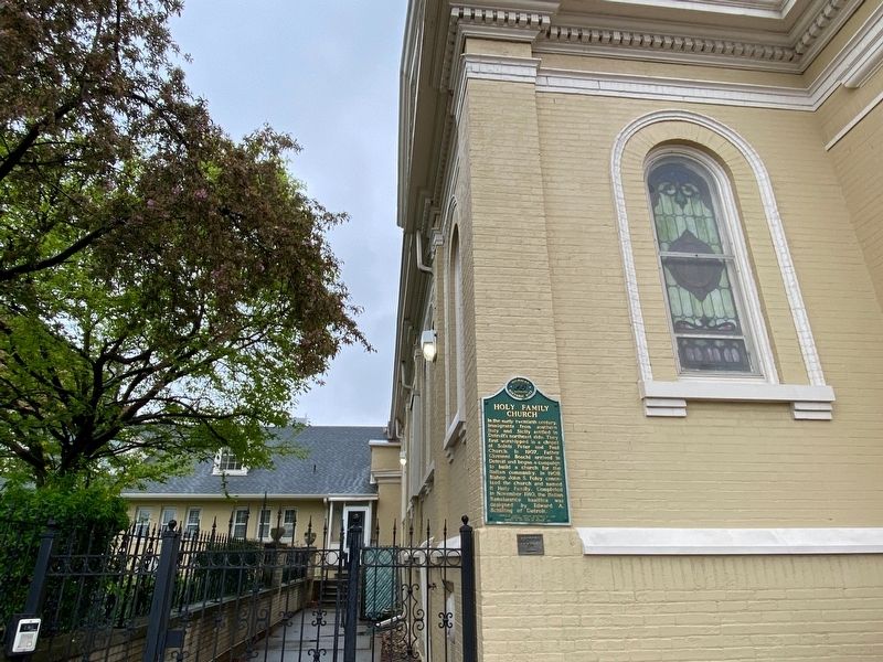 Holy Family Church Marker. Click for full size. Holy Family Church Marker image. Click for full size.