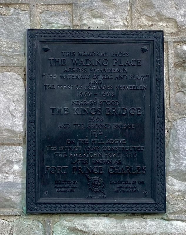 The Wading Place / Kings Bridge / Fort Prince Charles Marker image. Click for full size.