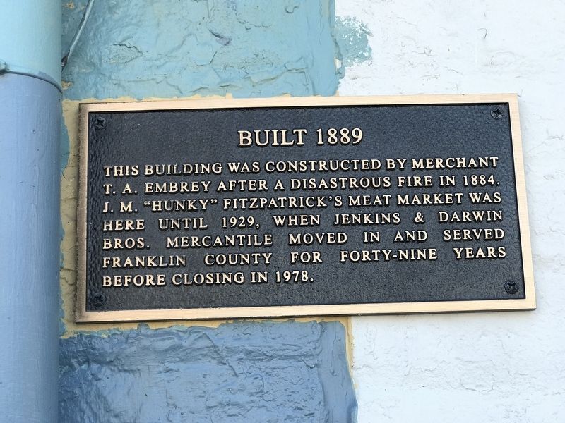 Built 1889 Marker image. Click for full size.