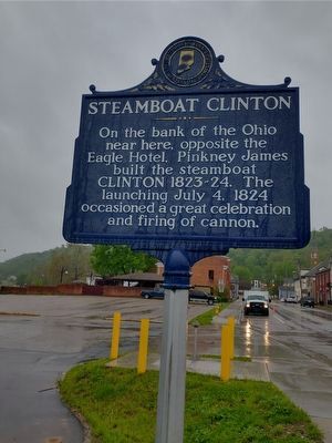 Steamboat Clinton Marker. Click for full size. Steamboat Clinton Marker image. Click for full size.