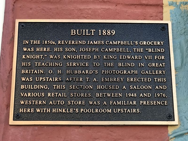 Built 1889 Marker image. Click for full size.