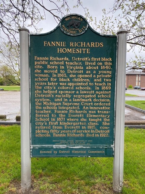 Fannie Richards Homesite Marker. Click for full size. Fannie Richards Homesite Marker image. Click for full size.