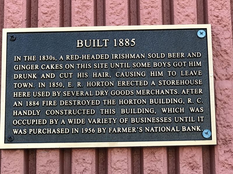 Built 1885 Marker image. Click for full size.