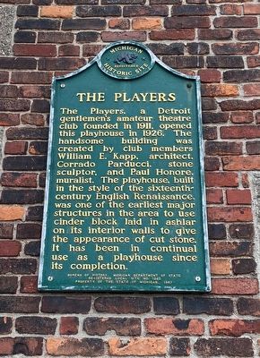 The Players Marker. Click for full size. The Players Marker image. Click for full size.