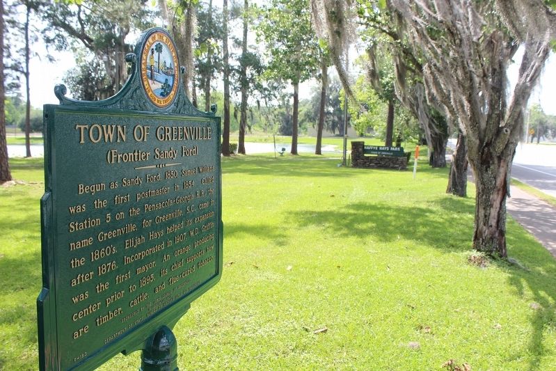 The Town of Greenville Marker Looking West. Click for full size. The Town of Greenville Marker Looking West image. Click for full size.