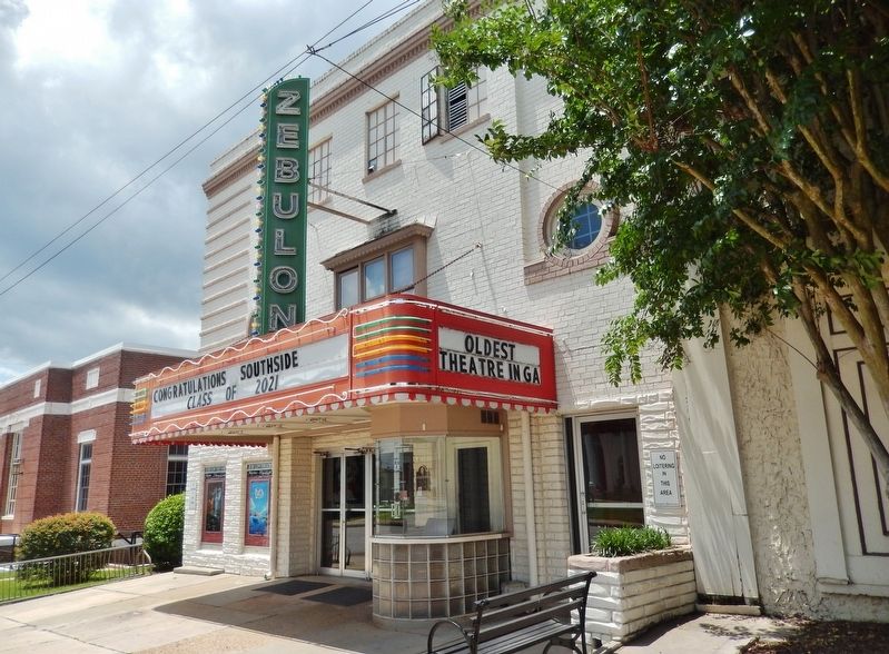 Zebulon Theater - "Oldest in Georgia" image. Click for full size.