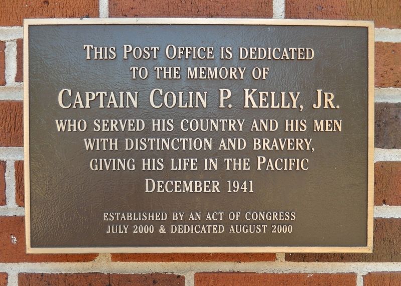 Captain Colin P. Kelly, Jr. Marker image. Click for full size.