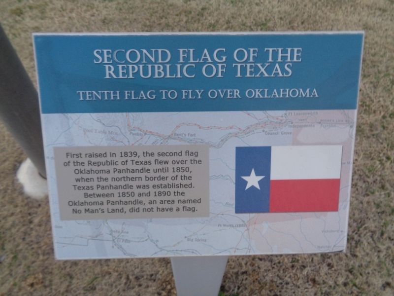 Second Flag of the Republic of Texas Marker. Click for full size. Second Flag of the Republic of Texas Marker image. Click for full size.