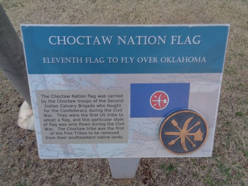 Choctaw Nation Flag Marker image. Click for full size.