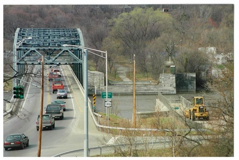 The 1964 Rexford Bridge beside the Rexford Aqueduct Remains image. Click for full size.