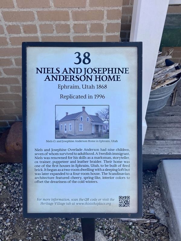 Niels and Josephine Anderson Home Marker. Click for full size. Niels and Josephine Anderson Home Marker image. Click for full size.