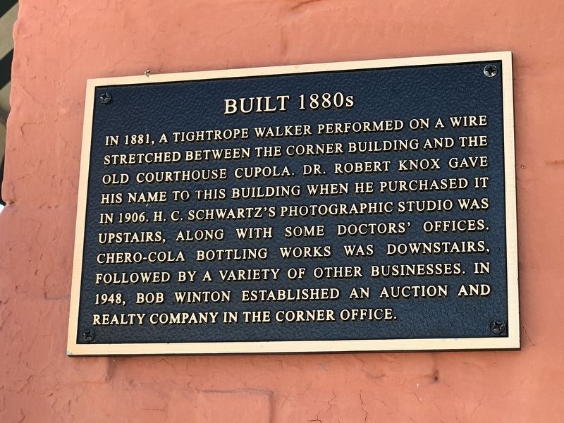 Built 1880s Marker image. Click for full size.