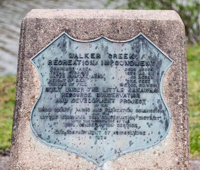 Walker Creek Recreation Impoundment Marker. Click for full size. Walker Creek Recreation Impoundment Marker image. Click for full size.