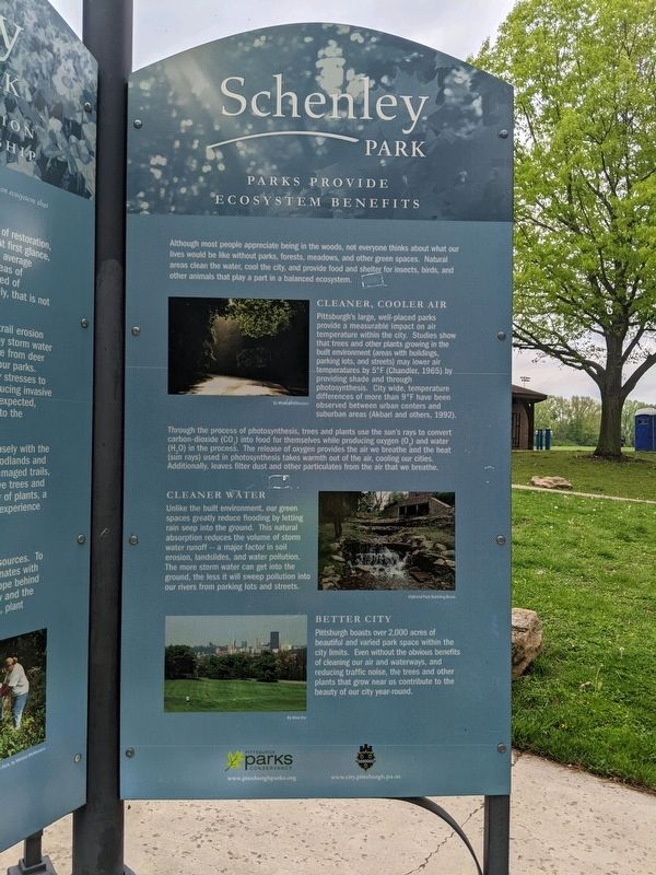 Parks Provide Ecosystem Benefits Marker image. Click for full size.