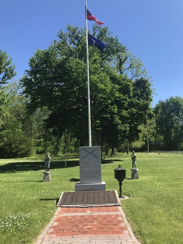 The Franklin County Confederate Memorial Cemetery Marker. Click for full size. The Franklin County Confederate Memorial Cemetery Marker image. Click for full size.