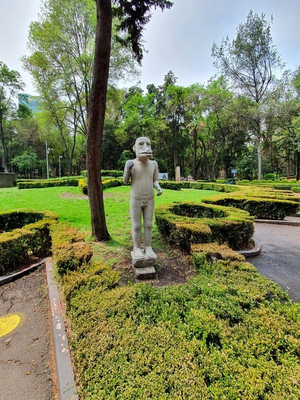 A nearby Ehecatl (Wind Deity) Statue. Click for full size. A nearby Ehecatl (Wind Deity) Statue image. Click for full size.