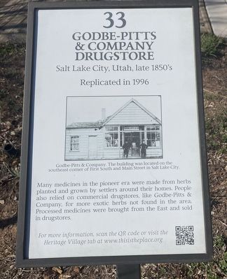 Godbe-Pitts & Company Drugstore Marker image. Click for full size.