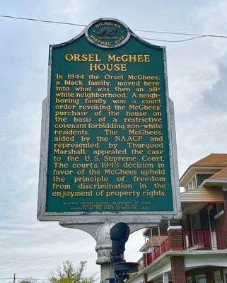 Orsel McGhee House Marker image. Click for full size.