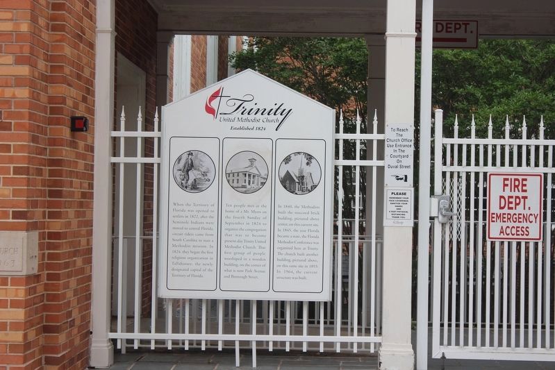 Trinity United Methodist Church Marker. Click for full size. Trinity United Methodist Church Marker image. Click for full size.