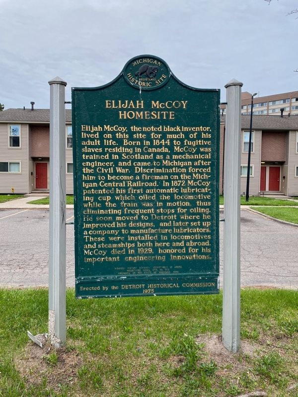 Elijah McCoy Homesite Marker image. Click for full size.