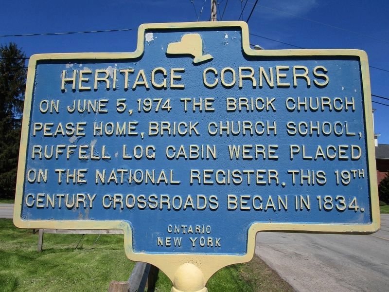 Heritage Corners Marker. Click for full size. Heritage Corners Marker image. Click for full size.