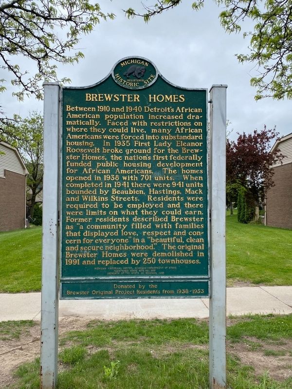 Brewster Homes Marker image. Click for full size.
