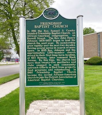Friendship Baptist Church Marker image. Click for full size.