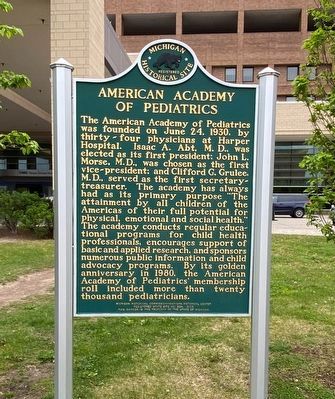 American Academy of Pediatrics Marker. Click for full size. American Academy of Pediatrics Marker image. Click for full size.