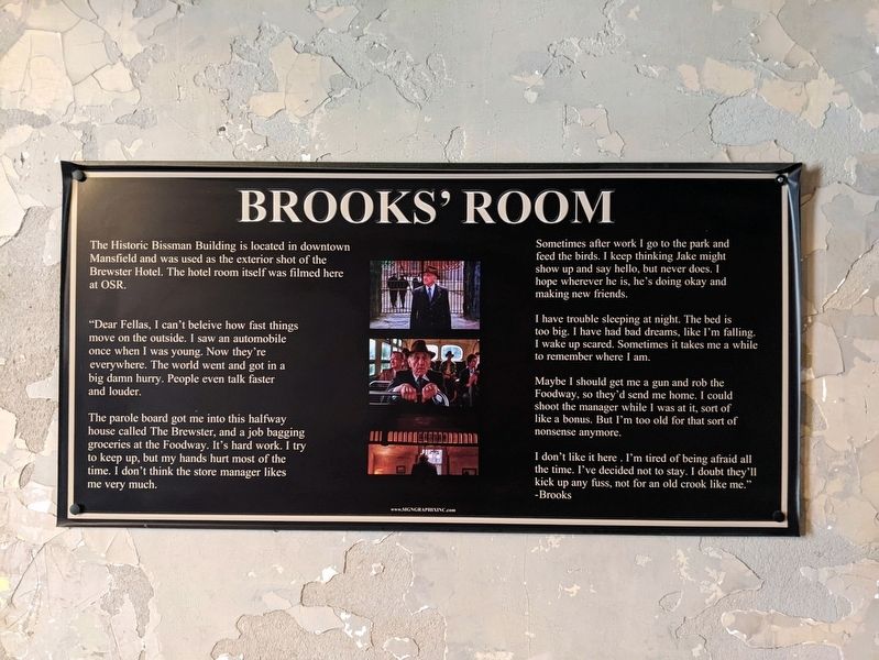 Brooks' Room Marker. Click for full size. Brooks' Room Marker image. Click for full size.