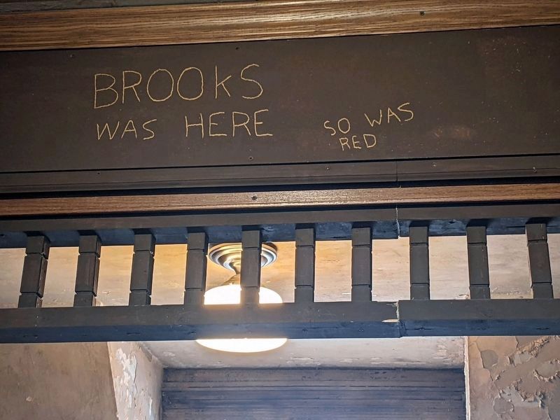 Brooks Was Here...So Was Red. Click for full size. Brooks Was Here...So Was Red image. Click for full size.