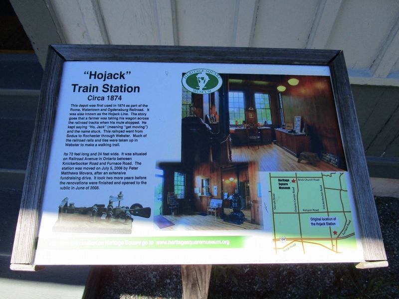 "Hojack" Train Station Marker image. Click for full size.