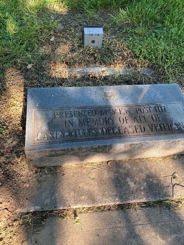 Caseyville War Memorial Marker. Click for full size. Caseyville War Memorial Marker image. Click for full size.