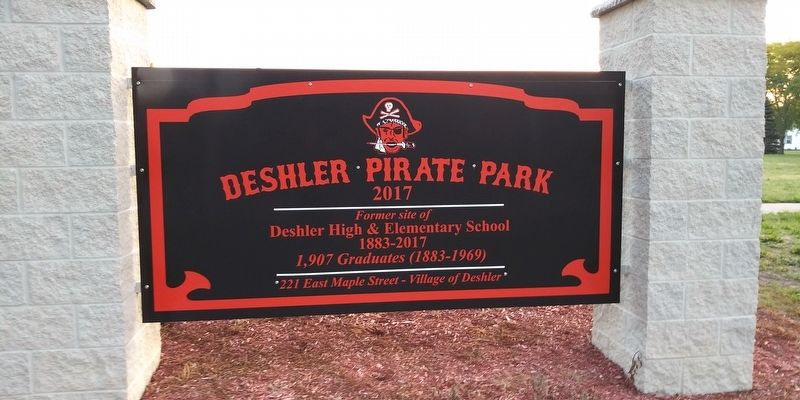 Deshler Pirate Park Marker image. Click for full size.
