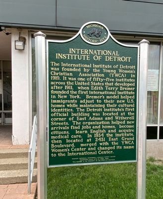 International Institute Of Detroit Marker image. Click for full size.