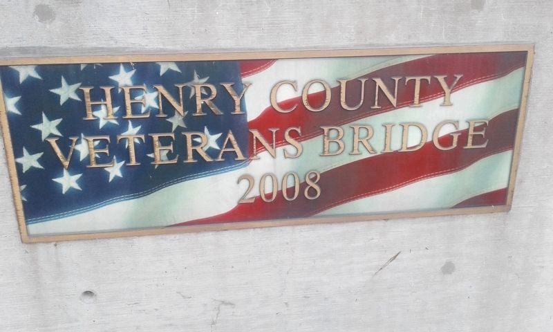 Henry County Veterans Bridge Marker image. Click for full size.