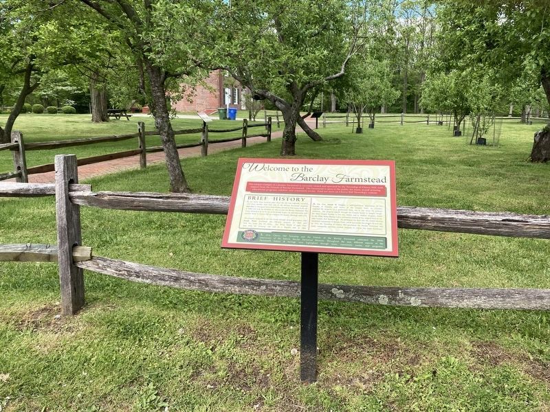 Barclay Farmstead Marker image. Click for full size.