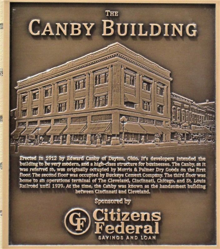 The Canby Building Marker image. Click for full size.