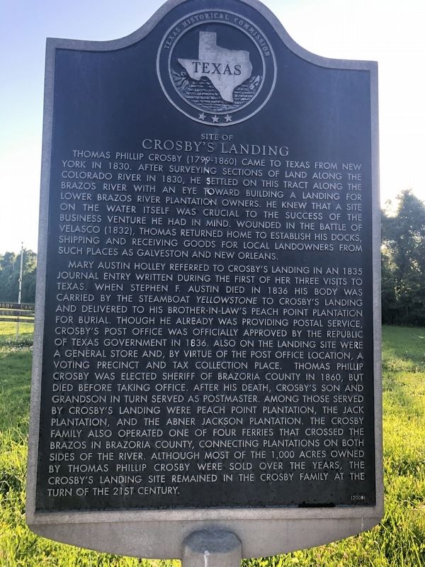 Site of Crosby's Landing Marker image. Click for full size.