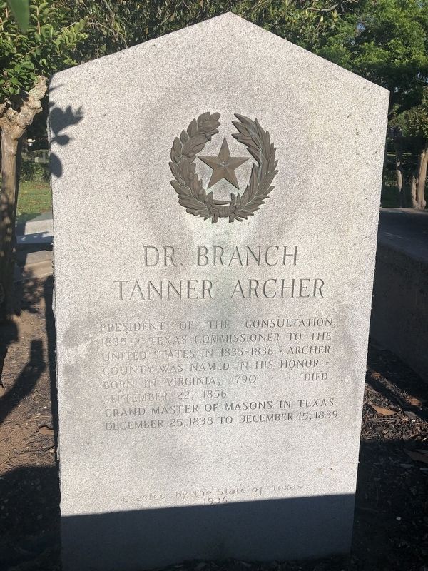 Dr. Branch Tanner Archer Marker image. Click for full size.
