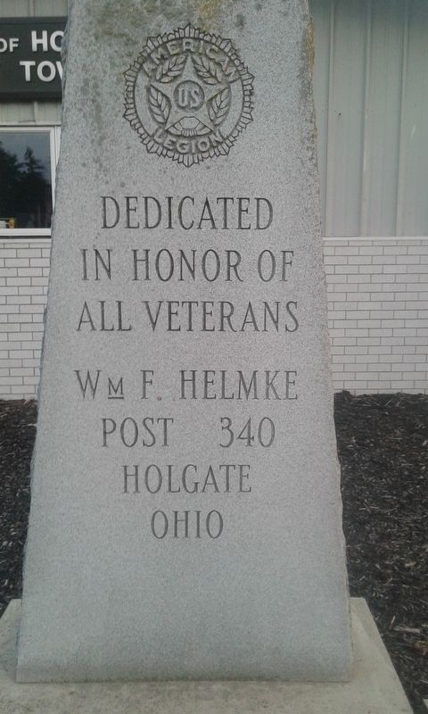 Holgate Veterans Memorial image. Click for full size.