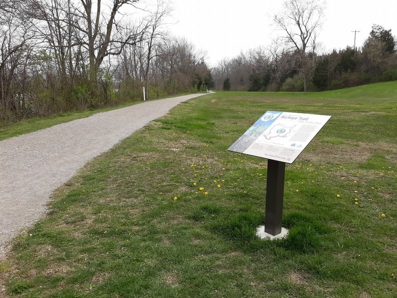 You Are On The Buckeye Trail Marker image. Click for full size.