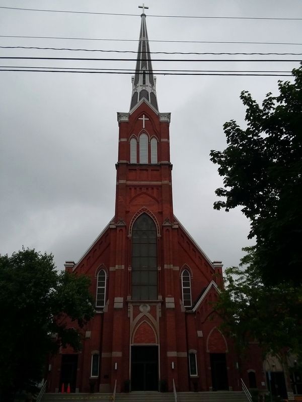 Saint Augustine Catholic Church and Marker. Click for full size. Saint Augustine Catholic Church and Marker image. Click for full size.