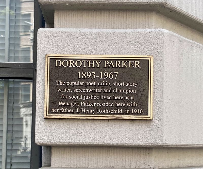 Dorothy Parker Marker image. Click for full size.
