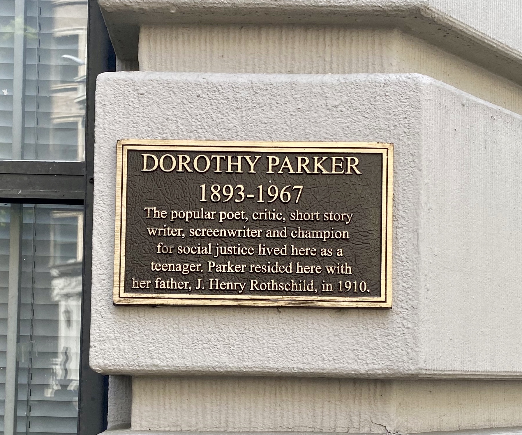 Dorothy Parker Marker