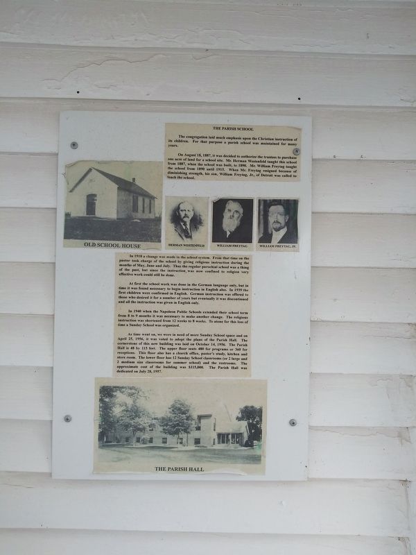 The Parish School Marker image. Click for full size.