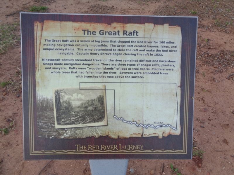 The Great Raft Marker image. Click for full size.